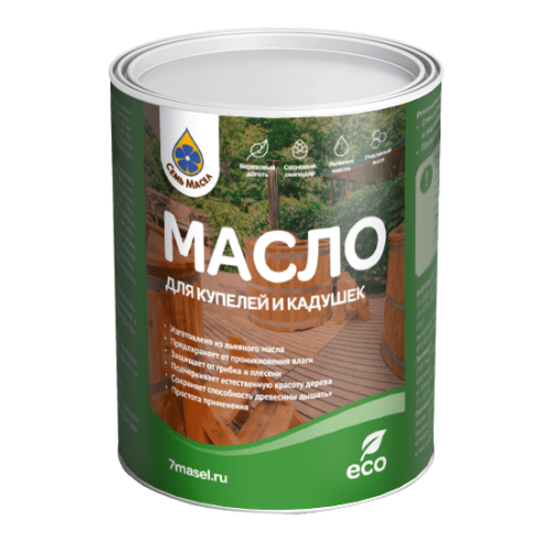 детальное фото масло для купелей и кадушек семь масел 0,9 л. в интернет-магазине Дачный Эксперт